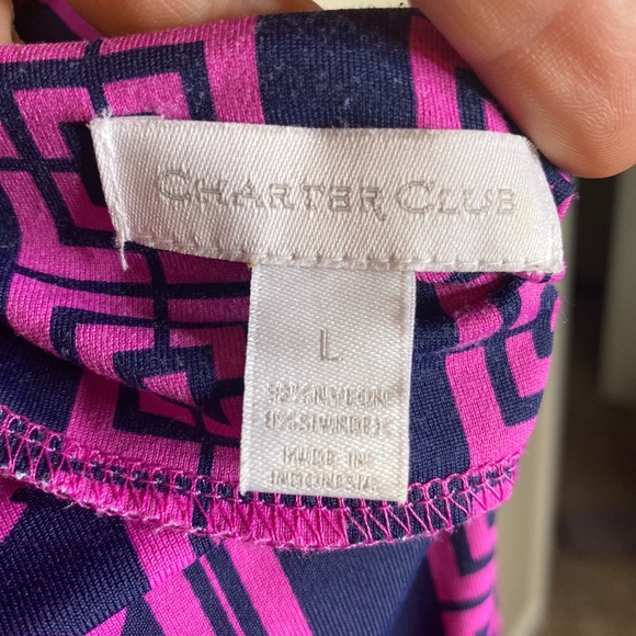 Charter Club Quarter Length Sleeve Tunic - Picture 3 of 4